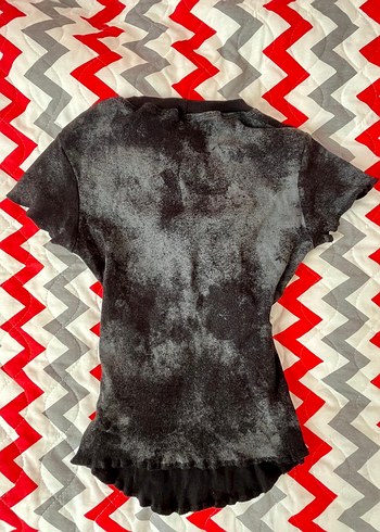 Gri Kare Yaka Bluz - Görsel 2