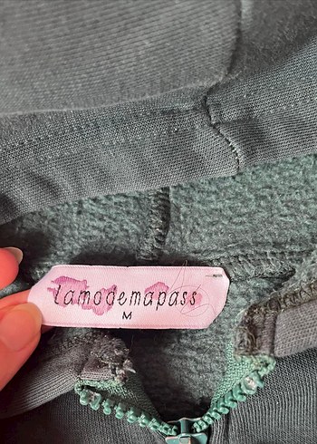 Yeşil Oversize Fermuarlı Ceket - Görsel 4