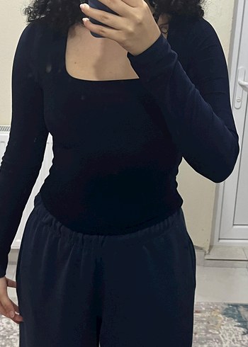 Le Pole kare yaka bluz - Görsel 3