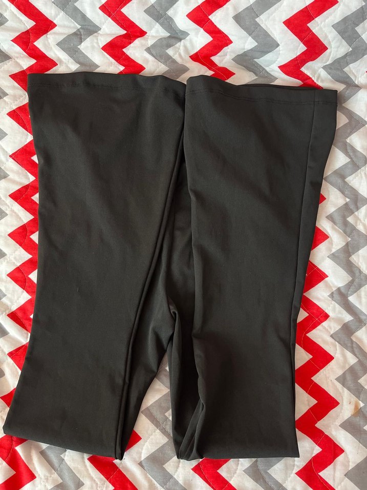 siyah ispanyol paça tayt - Görsel 4