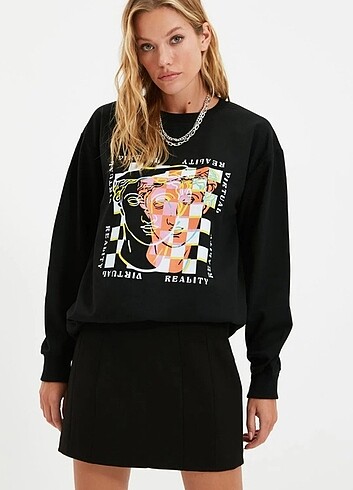 Trendyolmilla Baskılı Sweatshirt