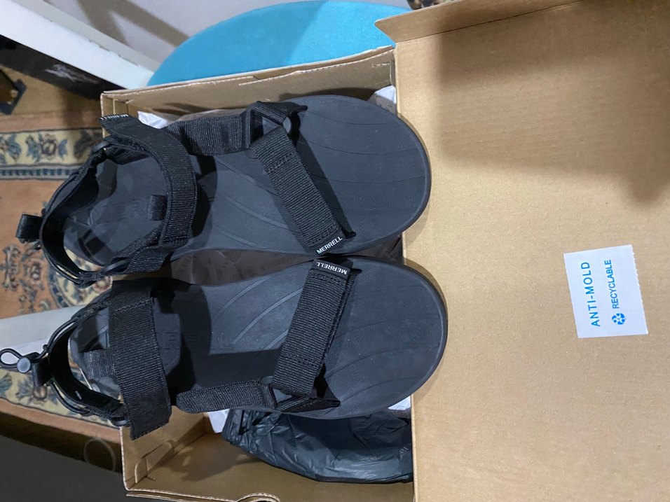 Skechers Siyah Dolgu Topuklu Cırt Cırtlı Sandalet - Görsel 2