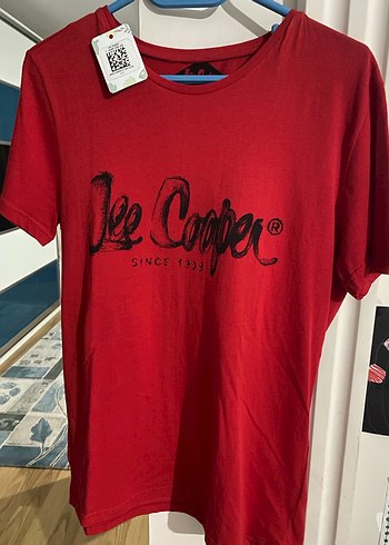 Lee Cooper Kırmızı Baskılı Pamuklu Tişört