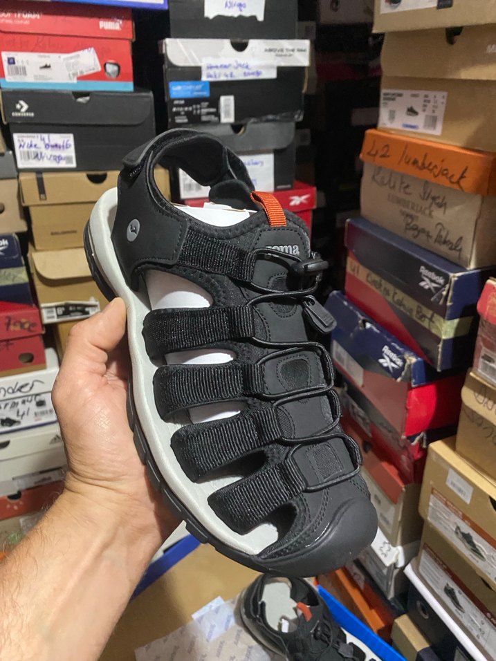 Joma Erkek Siyah Gri Biker Sandalet - Görsel 2