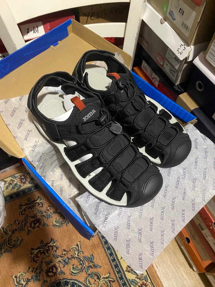 Joma Erkek Siyah Gri Biker Sandalet - Görsel 3