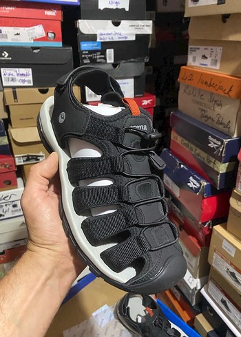 Joma Erkek Siyah Biker Sandalet Velcro Detaylı - Görsel 2