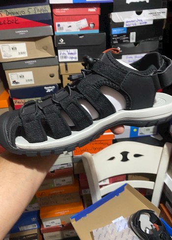 Joma Erkek Siyah Biker Sandalet Velcro Detaylı - Görsel 4