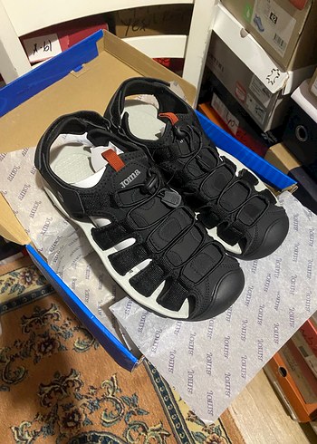 Joma Erkek Siyah Biker Sandalet Velcro Detaylı - Görsel 3