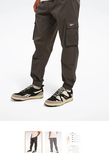 Reebok Erkek Kargo Pantolon