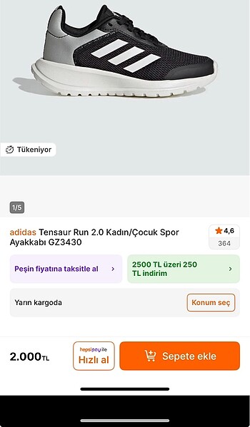 ADİDAS TENSAUR RUN 3.0