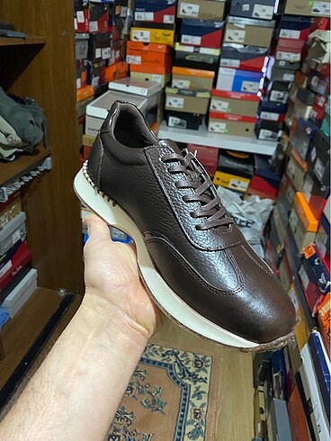 42 Beden ERKEK DERİ SNEAKER