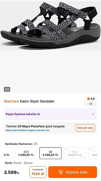 SKECHERS BAYAN SANDALET