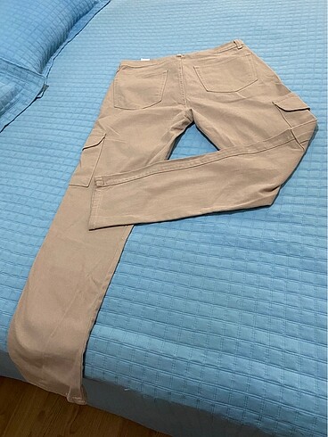 m Beden camel Renk DAMGA JEANS KARGO PANTOLON