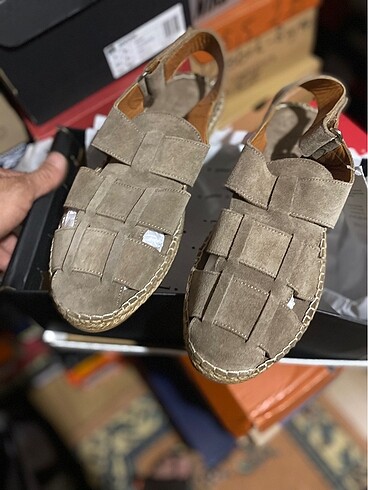 İNCİ ERKEK DERİ SANDALET - Görsel 2