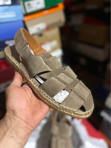 İNCİ ERKEK DERİ SANDALET - Görsel 5