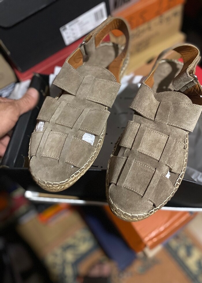 İNCİ ERKEK DERİ SANDALET - Görsel 4