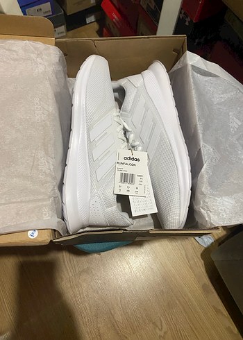 Adidas Runfalcon Beyaz Erkek Koşu Ayakkabısı - Görsel 2