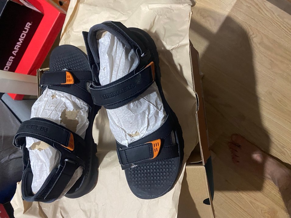 MERREL Erkek Siyah Spor Bantlı Sandalet - Görsel 2