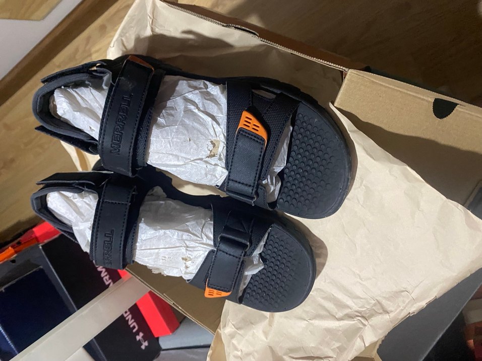 MERREL Erkek Siyah Spor Bantlı Sandalet - Görsel 4