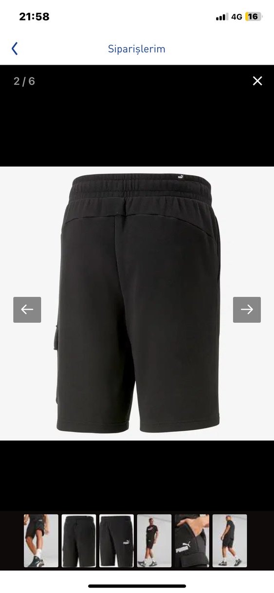 Puma Siyah Erkek Şort - Görsel 3