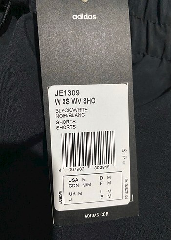 Siyah Adidas Elastik Bel Spor Şort - Görsel 4