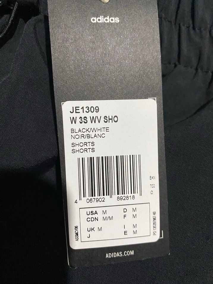 Siyah Adidas Elastik Bel Spor Şort - Görsel 4