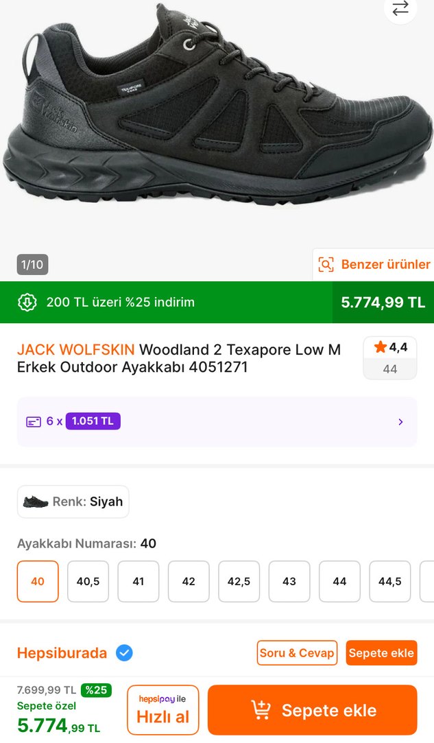 Jack Wolfskin WOODLAND 2 TEXAPORE Erkek Outdoor AYAKKABI - Görsel 2