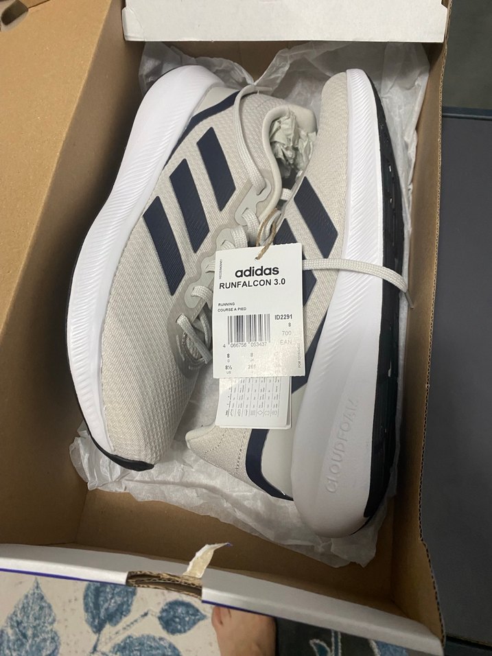 ADİDAS RUNFALCON 3.0 Gri Erkek Koşu ve Antrenman Ayakkabısı - Görsel 3