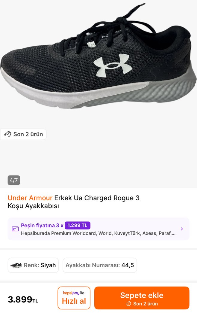 Under Armour Charged Rague 3 - Görsel 2
