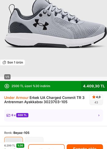 UNDER ARMAUR CHARGED COMMİT 3 - Görsel 2