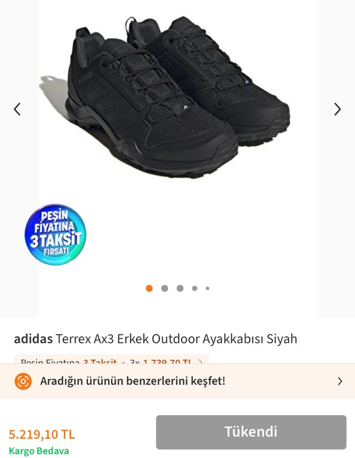 ADİDAS AX3 OUTDOOR AYAKKABI - Görsel 2