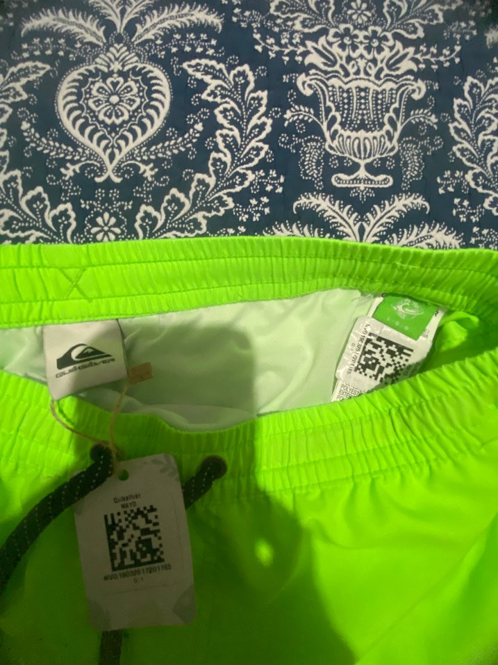 QUİKSİLVER Yeşil Bağcıklı Erkek Mini Deniz Şortu - Görsel 2