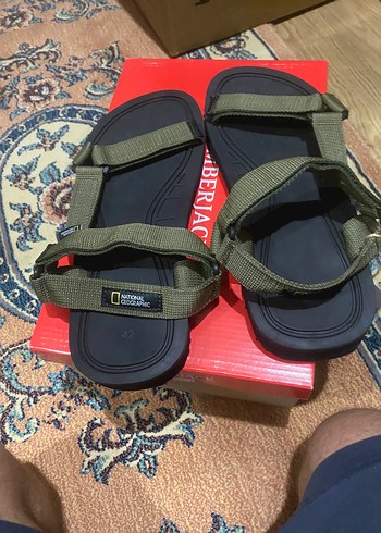 Nacionel geocrafic Erkek haki Desenli Spor Sandalet - Görsel 6