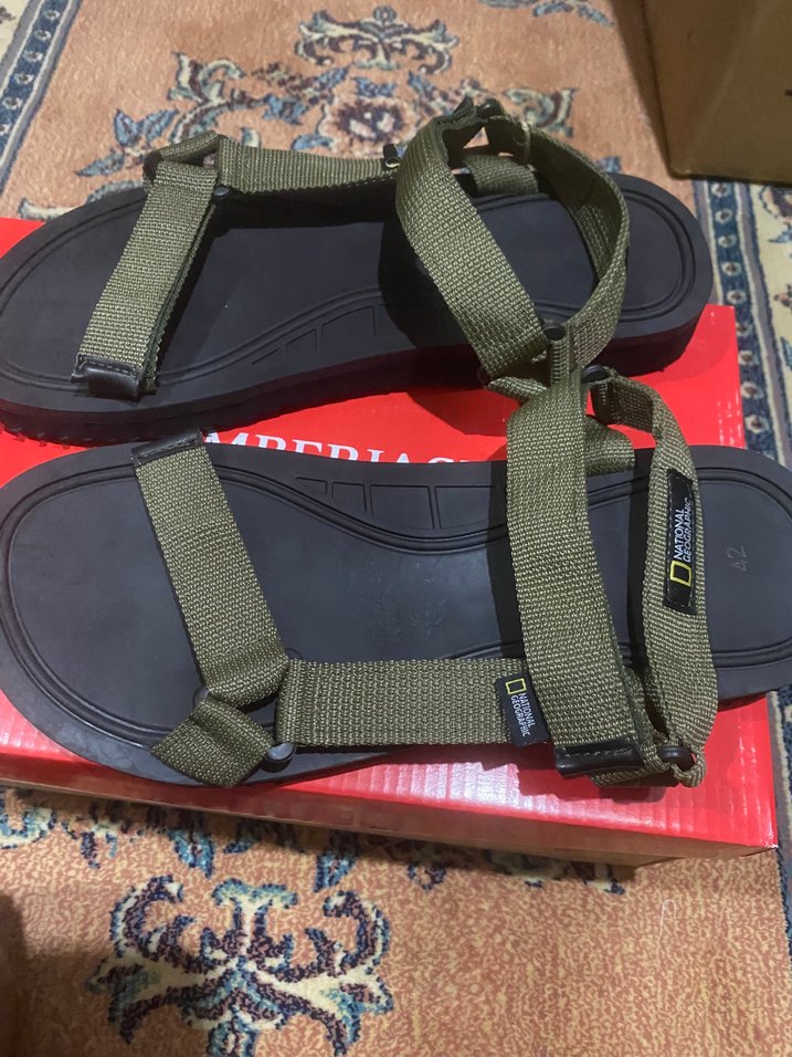 Nacionel geocrafic Erkek haki Desenli Spor Sandalet - Görsel 2