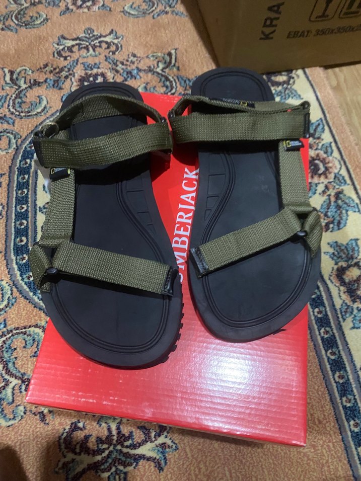 Nacionel geocrafic Erkek haki Desenli Spor Sandalet - Görsel 3