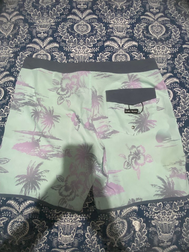 QUİKSİLVER Yeşil Baskılı Mini Erkek Deniz Şortu - Görsel 3