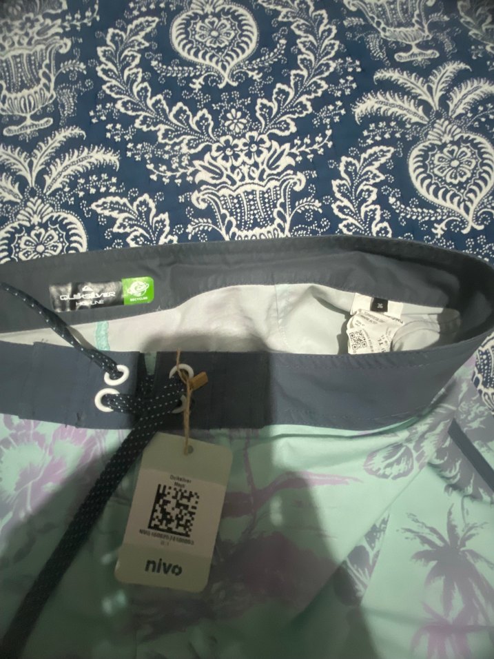 QUİKSİLVER Yeşil Baskılı Mini Erkek Deniz Şortu - Görsel 2