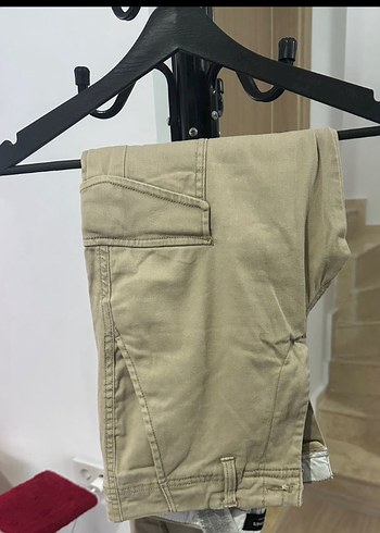 JACK JONES Bej Kemerli Erkek Kargo Pantolon