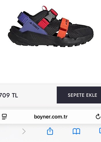 Adidas Erkek Çok Renkli Spor Sandalet Velcro - Görsel 2