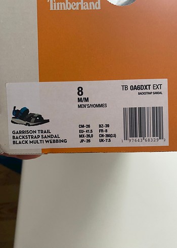 TIMBERLAND Erkek Çok Renkli Spor Sandalet(41.5 numaradır) - Görsel 9