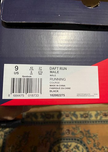 Reebok Reebok Erkek Siyah Spor Ayakkabı Velcro Bağcıklı