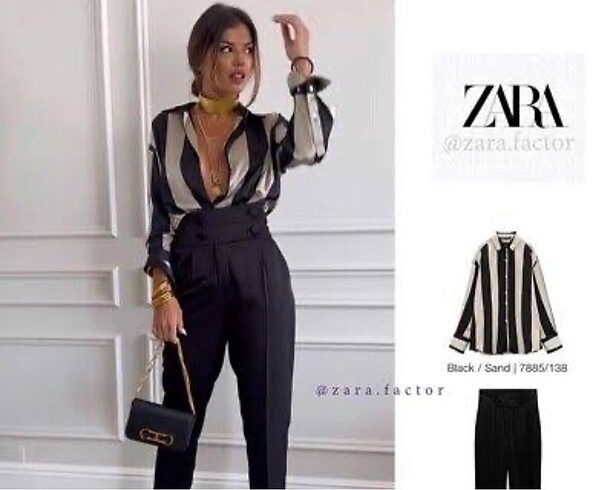 Zara Zara Saten Gömlek