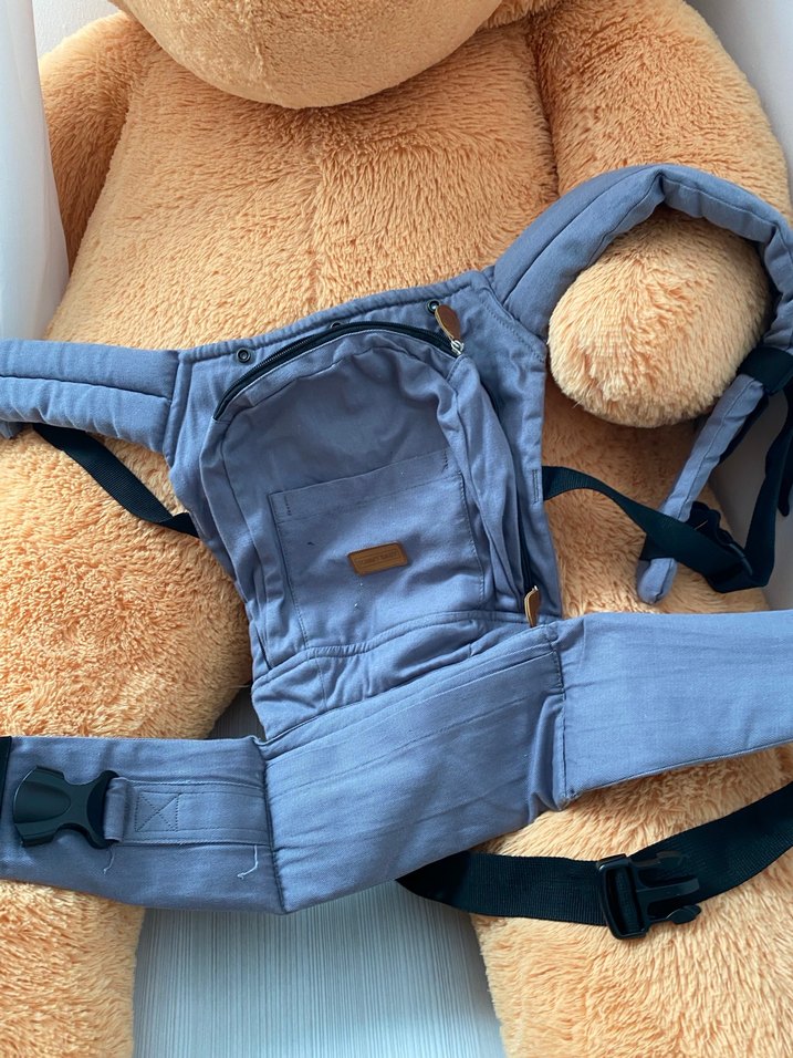 Gri Bebek Taşıyıcı Ergonomik Tasarım - Görsel 2