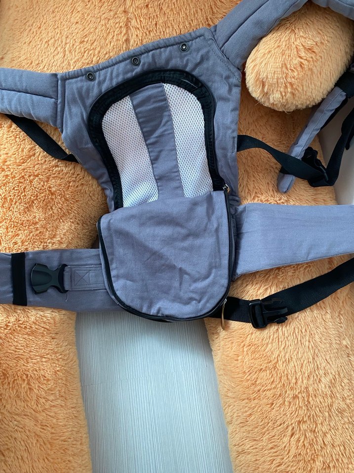 Gri Bebek Taşıyıcı Ergonomik Tasarım - Görsel 3