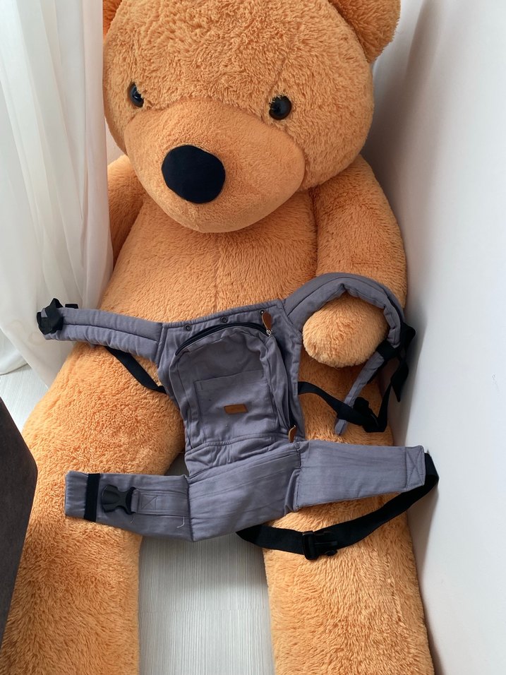 Gri Bebek Taşıyıcı Ergonomik Tasarım - Görsel 4