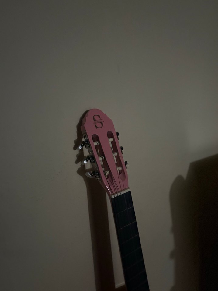 Pastel Pembe Klasik Gitar - Görsel 3