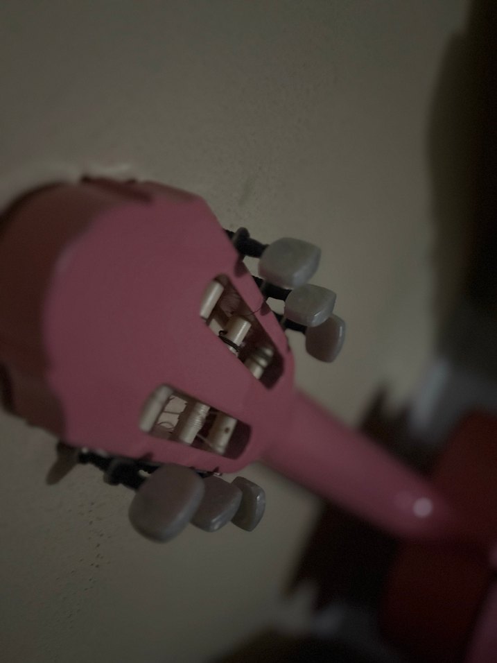 Pastel Pembe Klasik Gitar - Görsel 5