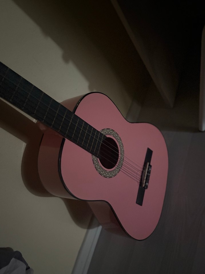 Pastel Pembe Klasik Gitar - Görsel 2