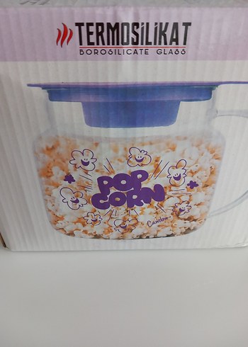 Mor Borosilikat Cam Patlamış Mısır Makinesi