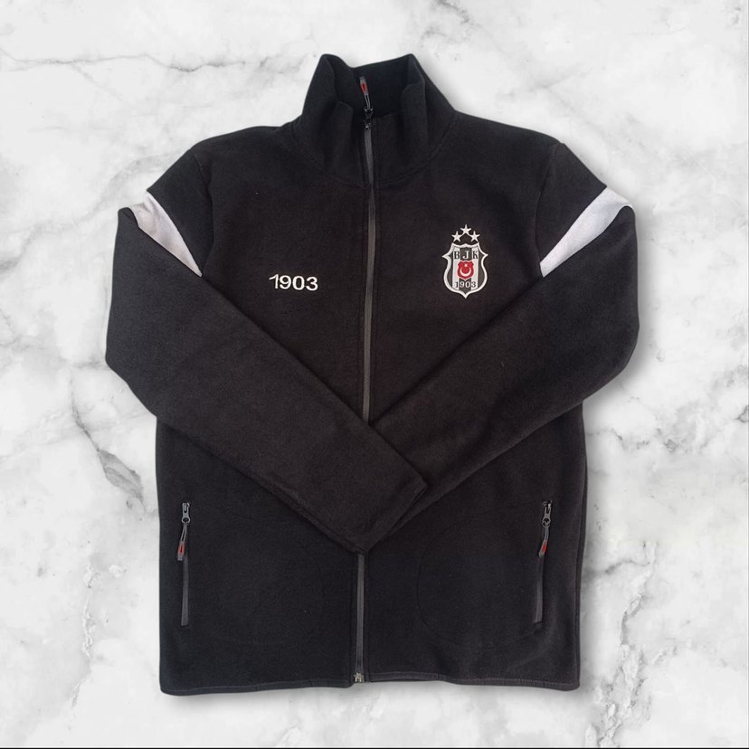 Kırmızı Fermuarlı Erkek Sweatshirt - Görsel 3